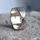 Aquamarine Gold/Silver Ring - Paisley Pins
