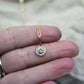 Rose Cut Grey Diamond 9ct Gold Pendant