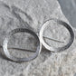 Lichen Organic Circle Drop Earrings