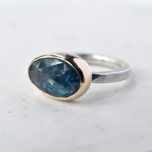 Kyanite Gold/Silver Ring