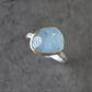 Aquamarine Gold/Silver Ring - Paisley Pins