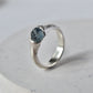 Rough Sapphire Silver Ring