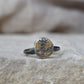 Oxidised Lichen Pebble Ring Size M - Paisley Pins
