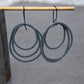 Lichen Triple Hoop Drop Earrings - Paisley Pins