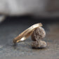 Sand Cast 9ct Gold Ring - Paisley Pins