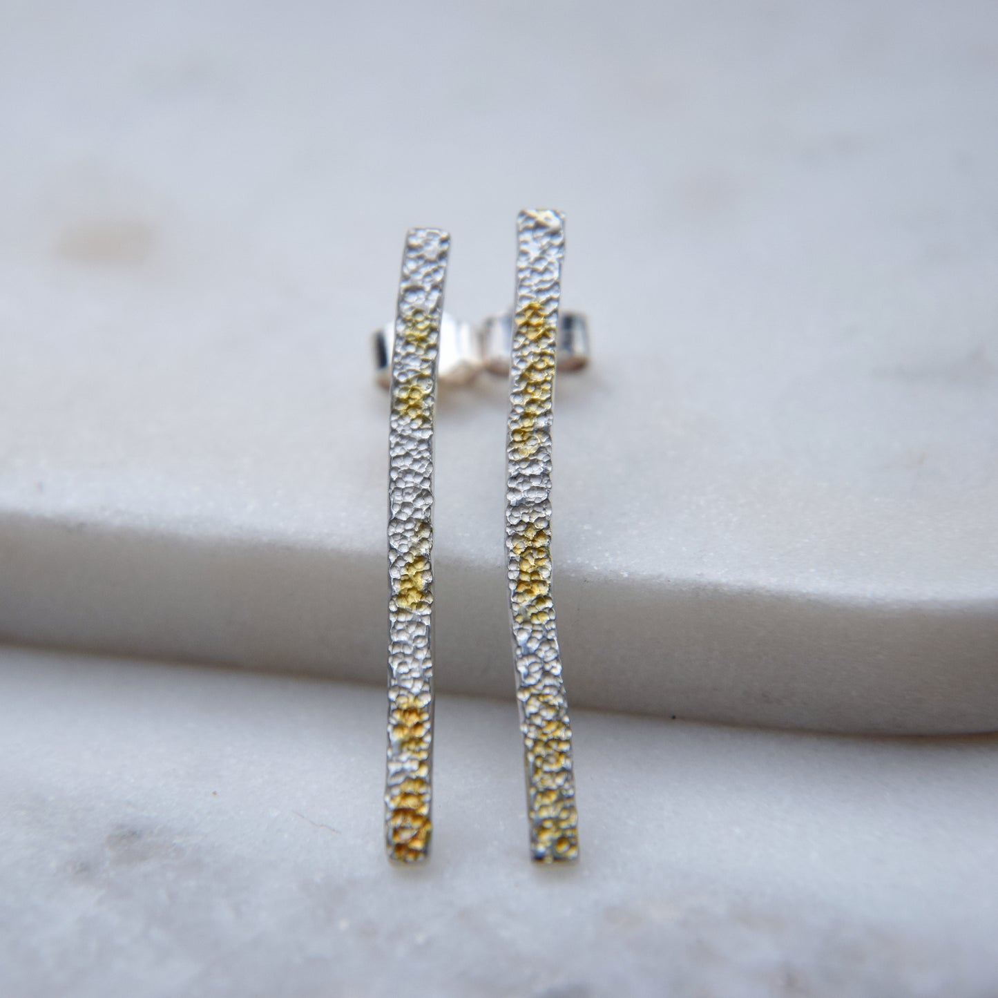 Lichen Stick Stud Earrings - Paisley Pins