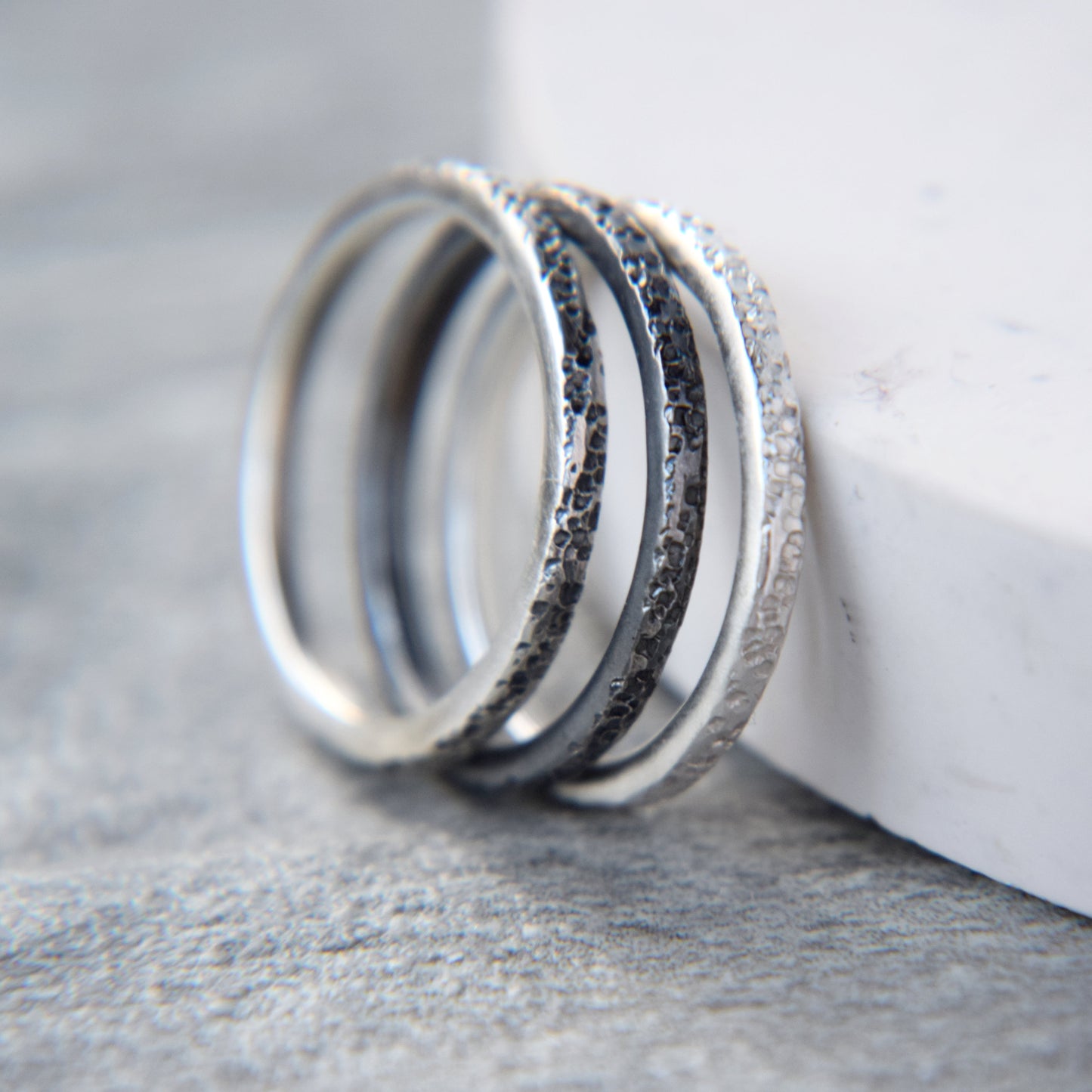Lichen Stacking Ring Set